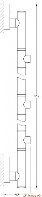 картинка Штанга трехпозиционная 82 см FBS Luxia LUX 075 от магазина D'accordo